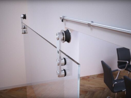 Norsk Glass Door Sliding Rail System